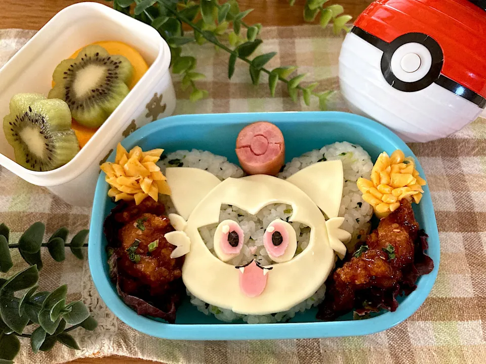 ＊べびたん幼稚園お弁当＊ニャオハ🌿ポケモン弁当＊|＊抹茶＊さん