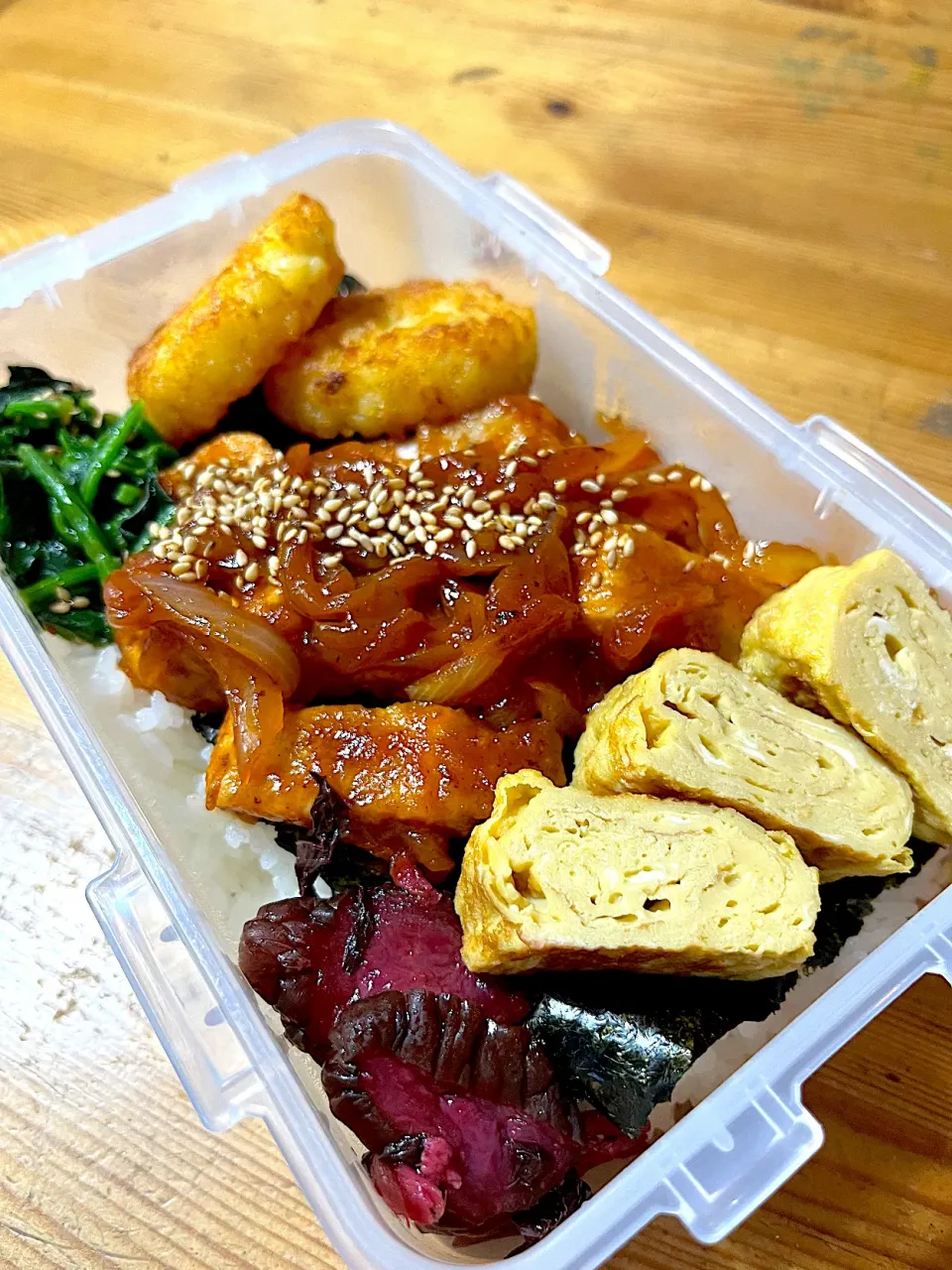 ポークチャップ弁当|ぽててとさん