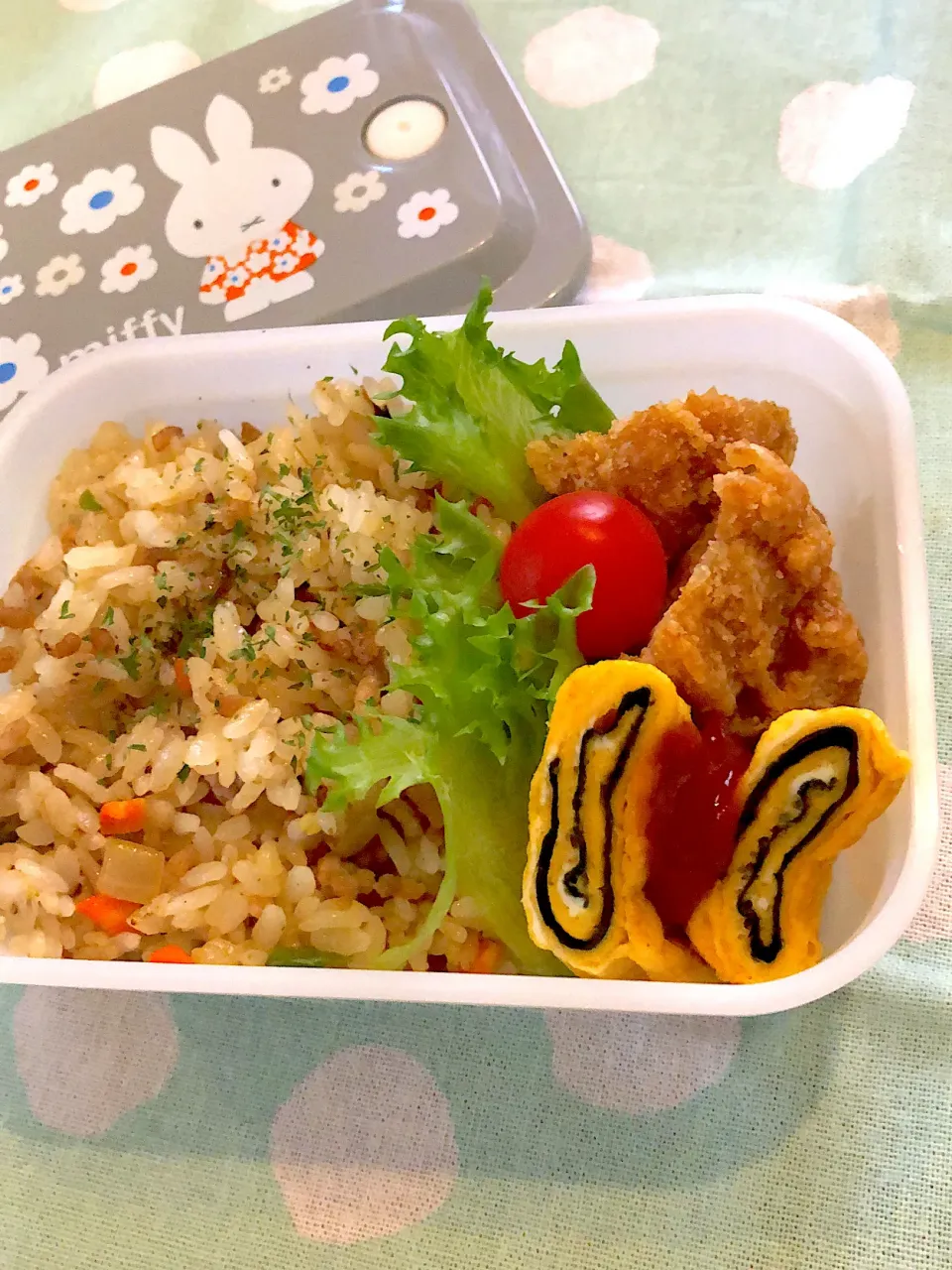 2023.10.25  ＊今日のお弁当＊海苔くるくる玉子焼き♬*°|rinrin*mama*さん