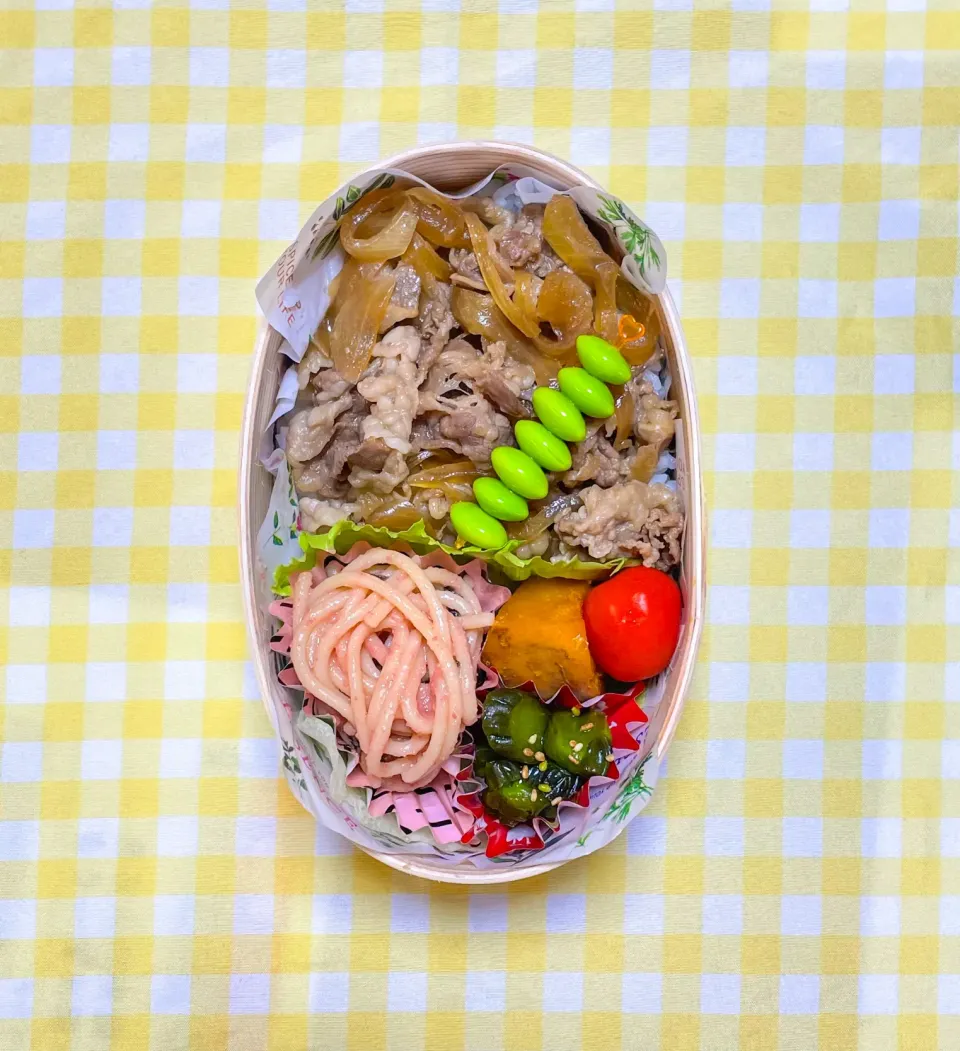 Snapdishの料理写真:牛丼弁当|さくらんぼさん