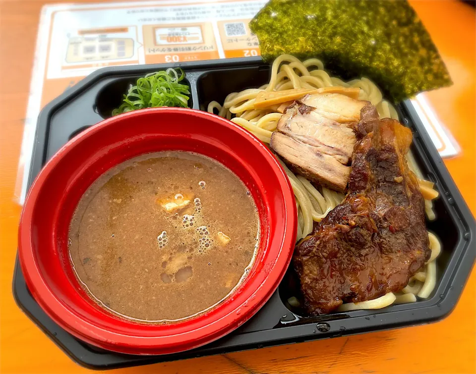 豚骨魚介ぶしつけ麺+とろなんこつ@ぶしもりめんめん 大つけ麺博presentsラーメン大百科|morimi32さん