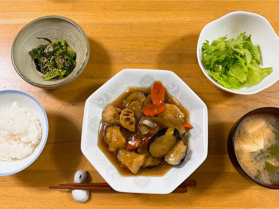 夕飯🎵鶏肉と野菜の甘酢炒め|kiyominさん