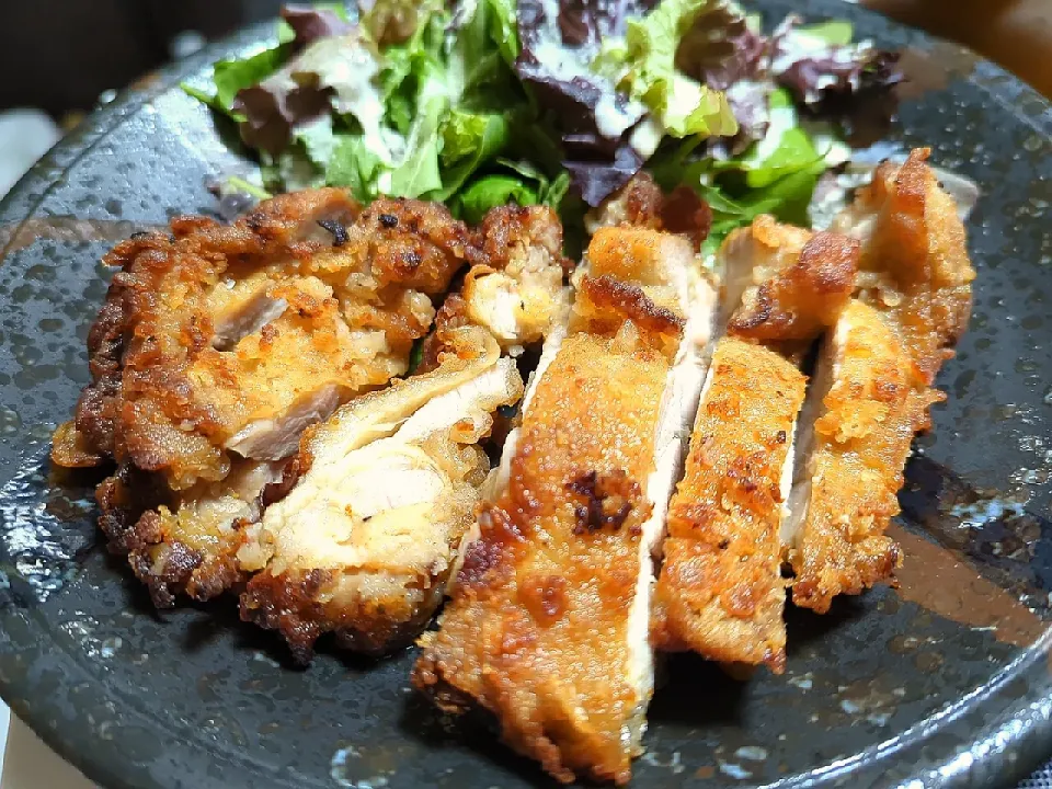 鶏モモ肉の一枚唐揚げ|河zooさん