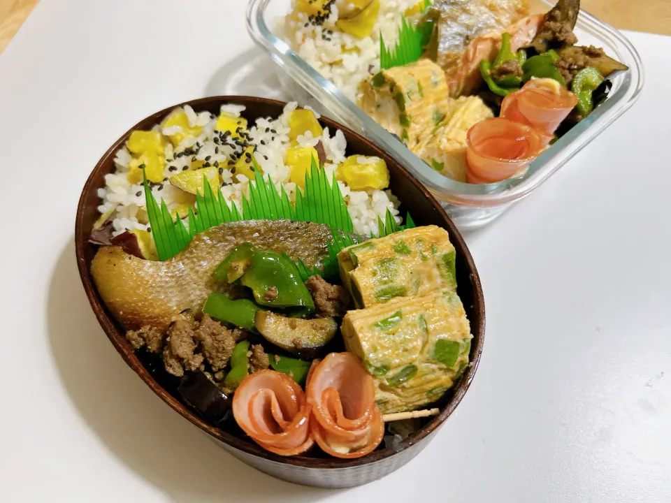 今日のお弁当　✳︎さつまいもご飯✳︎|☆カボ☆さん