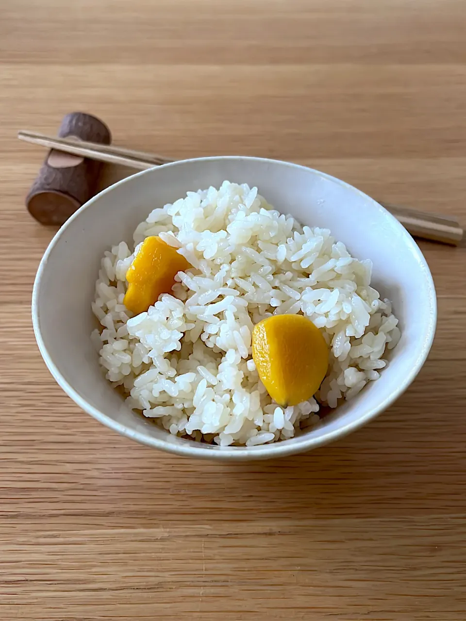 今日の朝ごはん~栗ご飯~|ゆかｕさん