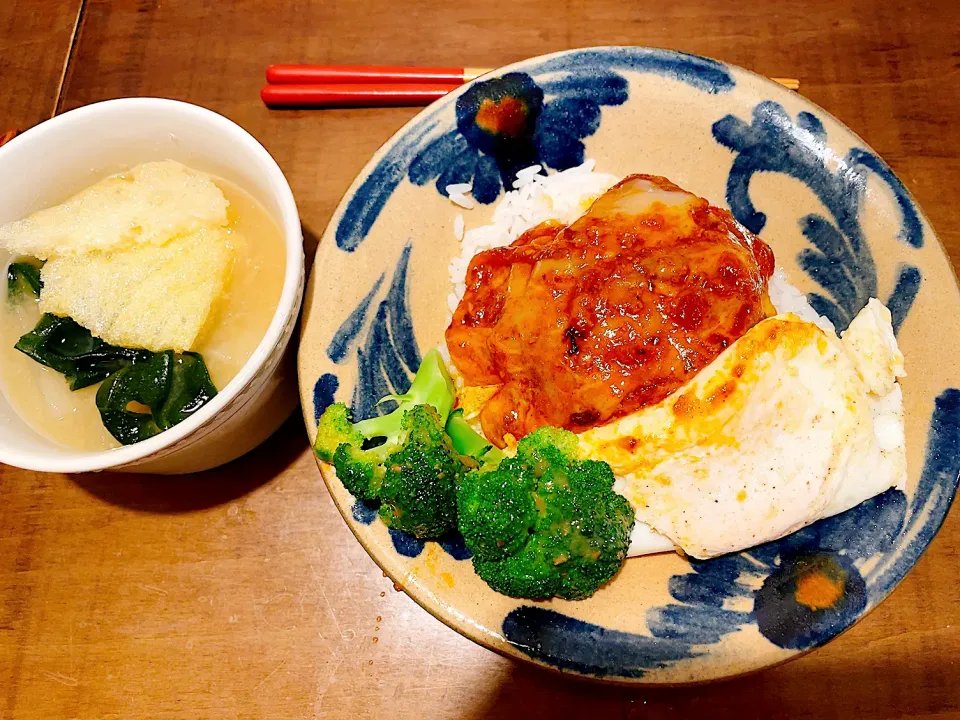 夕飯日記📓ロコモコ丼📓|imari23さん