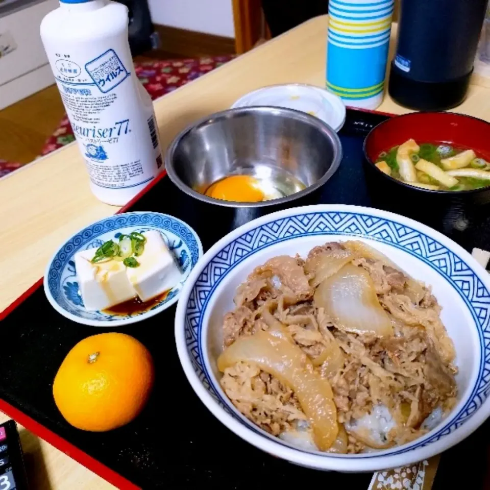 吉野家の冷凍牛丼。

中1息子、ごはんが並から大盛りに。|ariyo4200さん