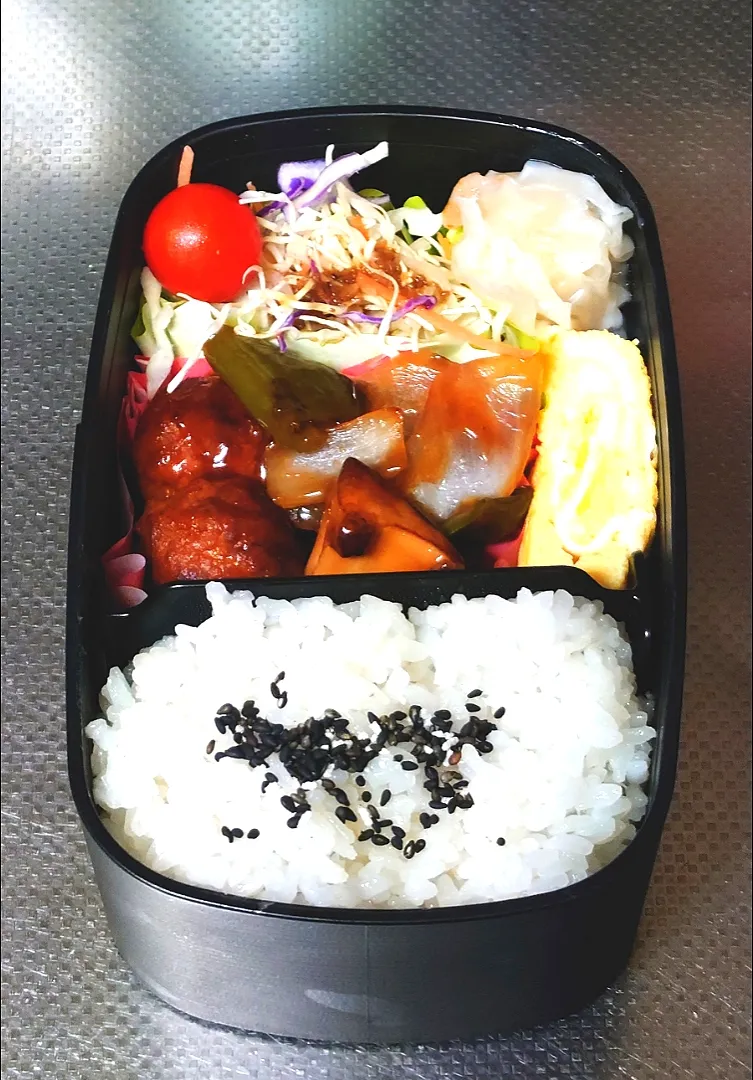 肉団子の甘酢あんかけ弁当|黒川克博さん