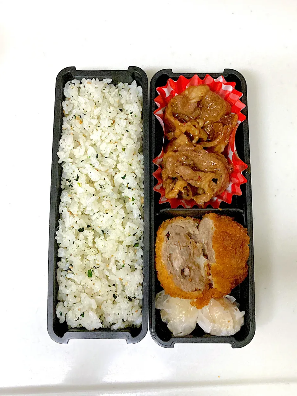 高2になった次男くんへ　メンチカツと焼肉弁当|晴れ時々弁当さん