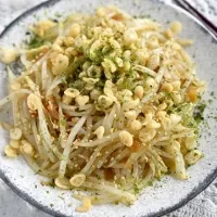 もやしの梅とまる生Wおろしぽん酢和え|ヤマサ醤油公式アカウントさん