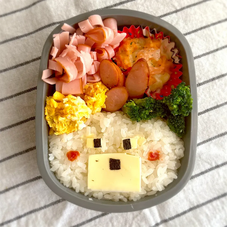 マイクラオオカミ弁当|おさつさん