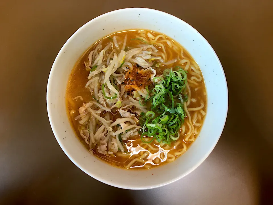 マルちゃん正麺 味噌味(もやし炒め入)|ばーさんさん