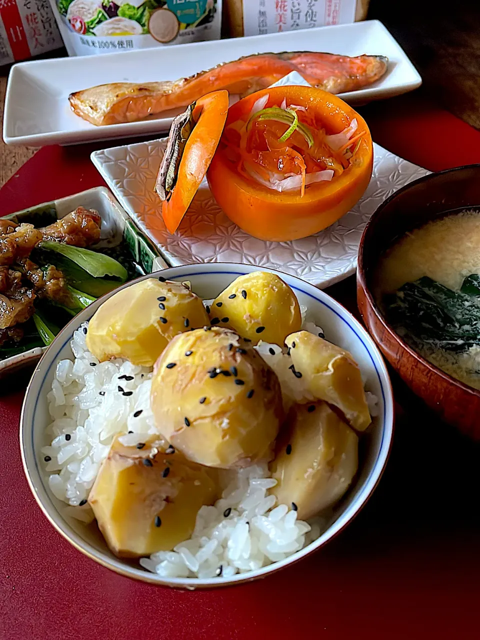 栗ご飯の献立~秋ごはん🍂四国産|とんちんさん