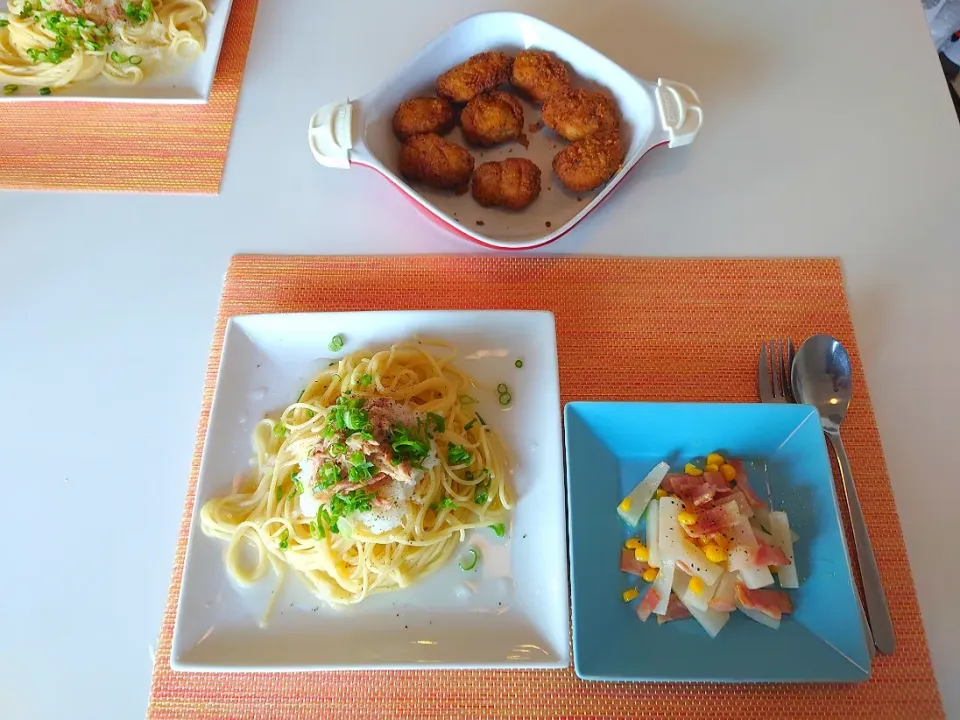 今日の昼食　大根おろしとツナの塩麹パスタ|pinknari🐰🌈さん