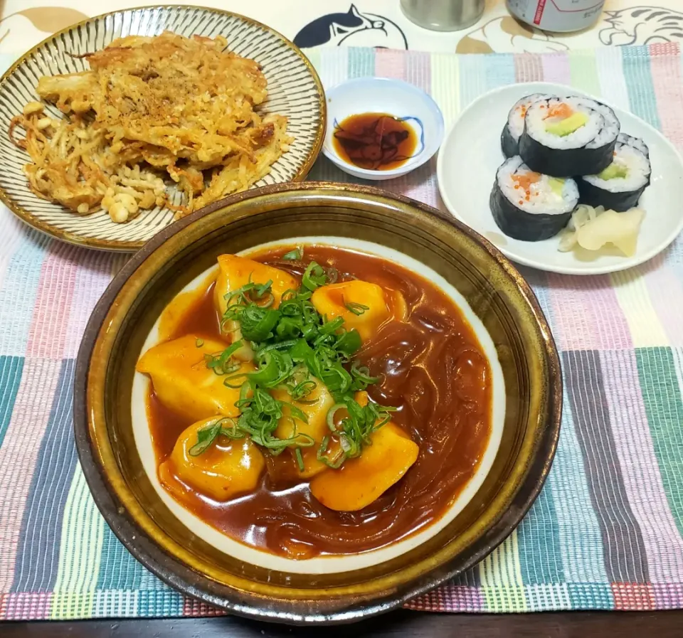 ひとり暮らしの夜ご飯
華金晩酌セット|keeijnsさん