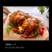 Snapdishの料理写真:万能味ソース　NEXTチーズバーガー🍔|usakoさん