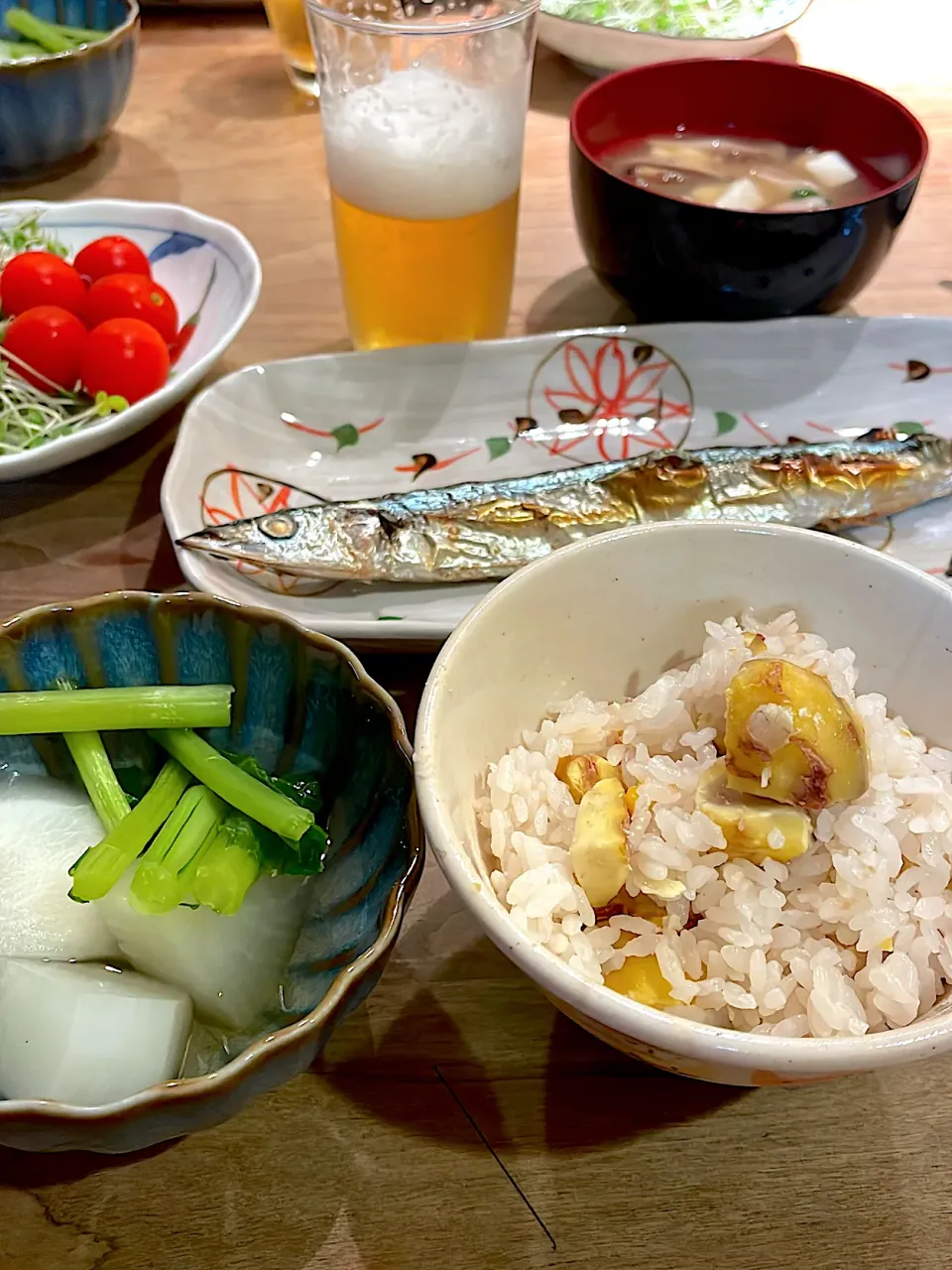 栗ご飯・焼き秋刀魚|くり子さん