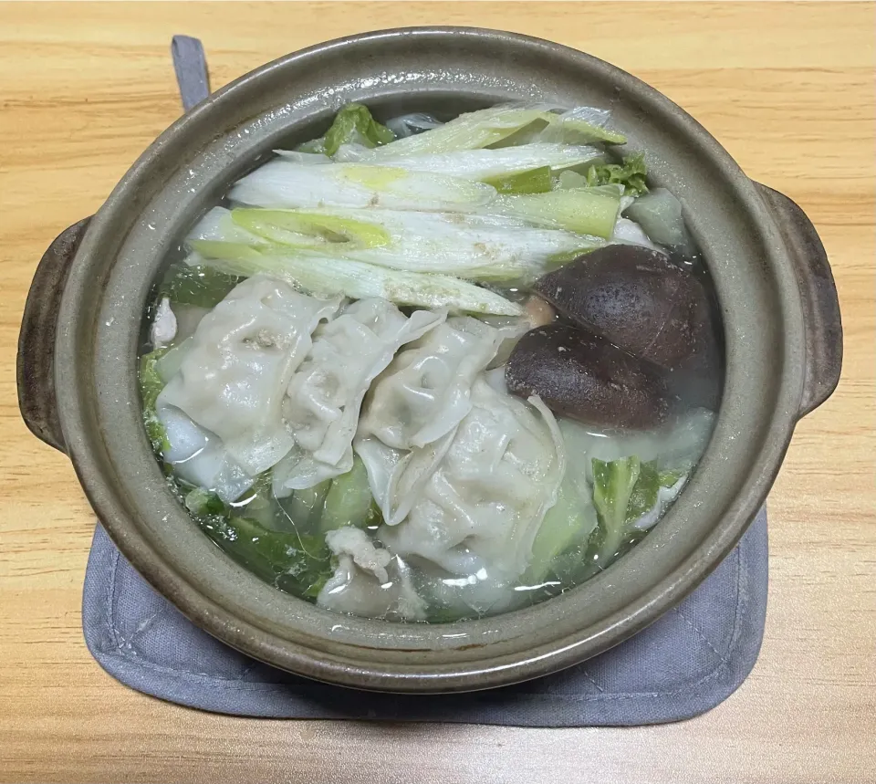 わさび風味昆布茶で水炊き|料理好きなじいさまさん