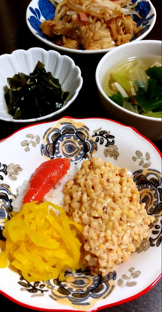 納豆丼ー！😋|きつねさん