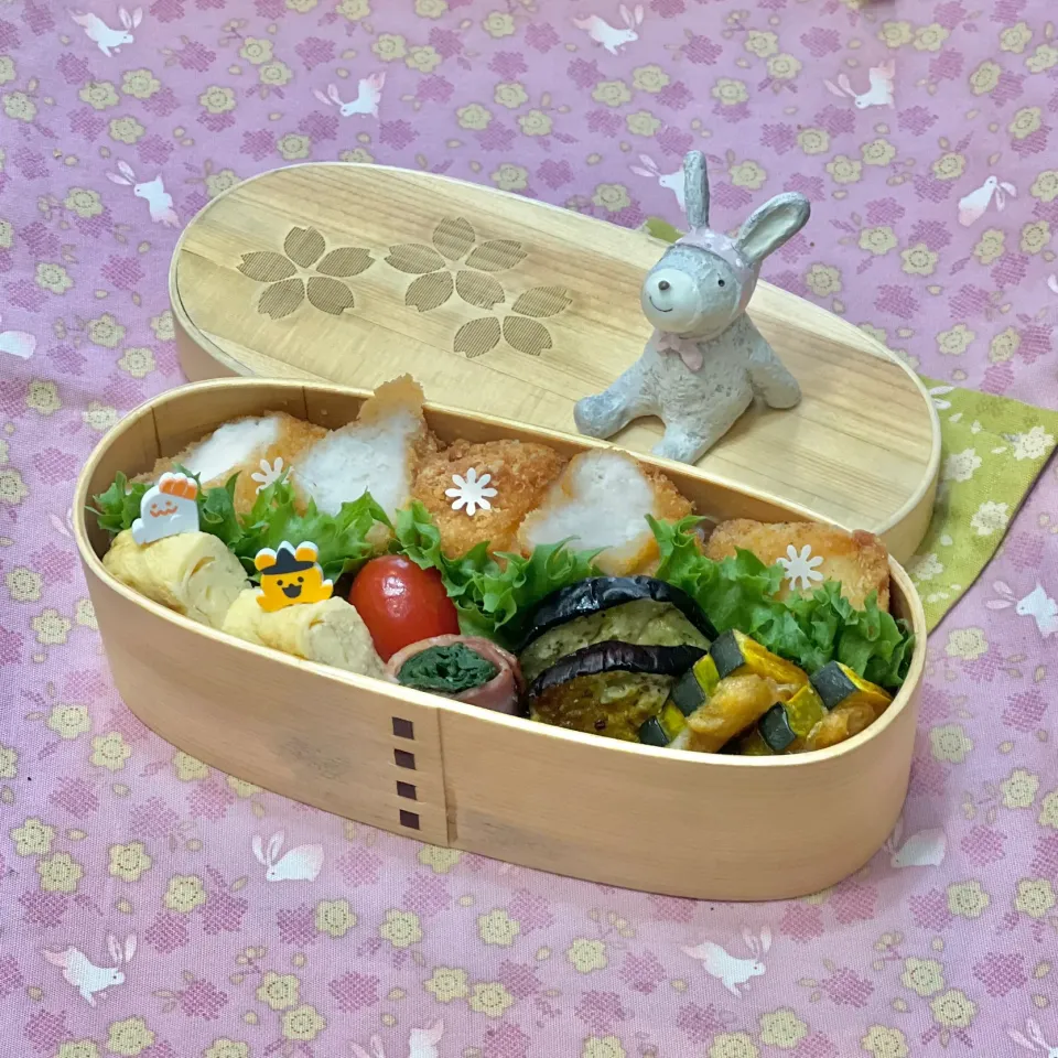 チキンカツ🍀の💙ちゃんお弁当　10/30月|sweet homeさん