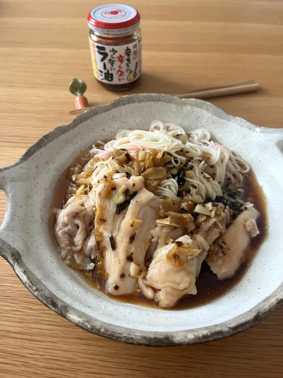 今日のお昼ごはん~鶏素麺~|ゆかｕさん