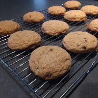 chocolate chip rice flour cookies|bluezebrablueさん