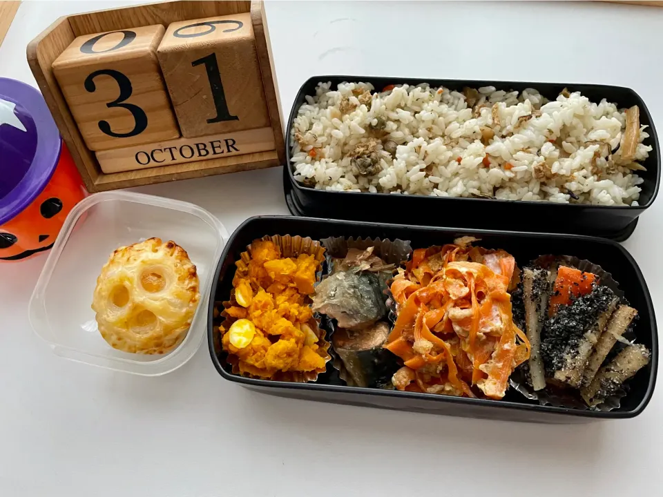 🎃お化けアップルパイつきお弁当|sana.ayaさん