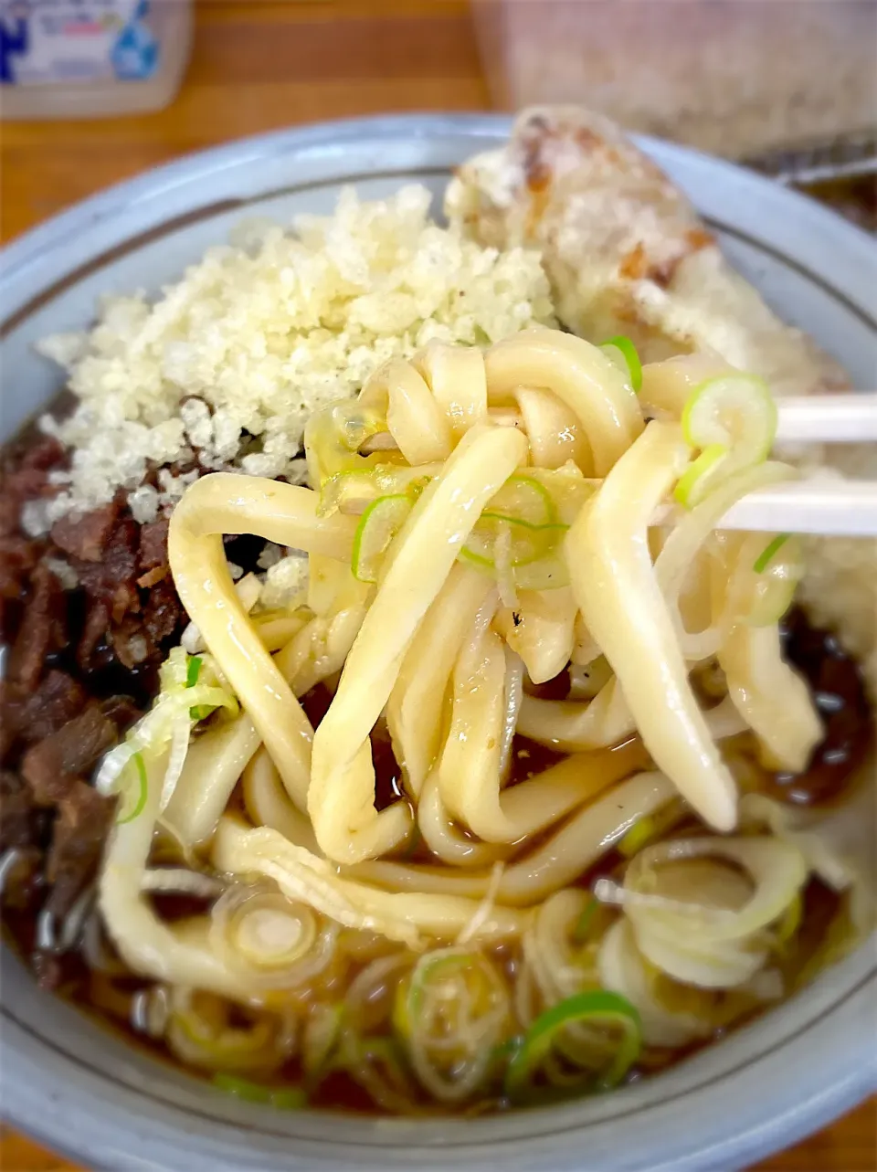 肉ちく天うどん@吉田屋|へろへろさん