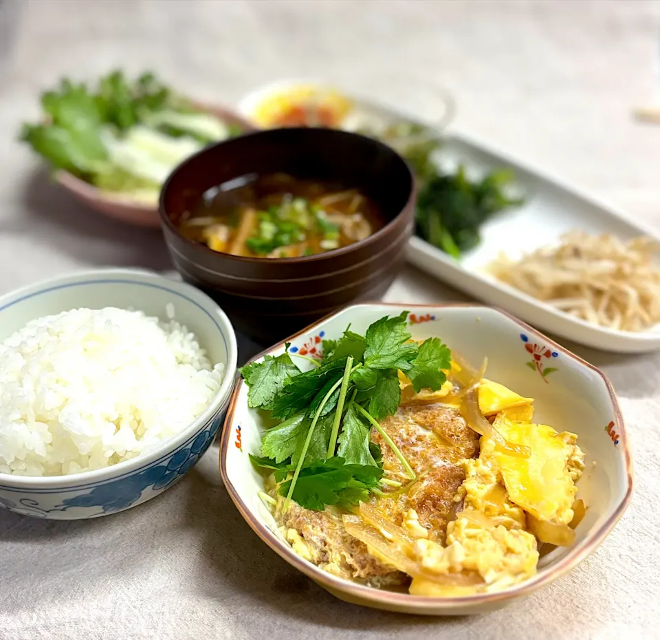 Snapdishの料理写真:カツ丼でなく卵とじ|かっちゃん杉さん