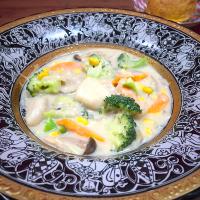 #vegan 
里芋の豆乳シチュー