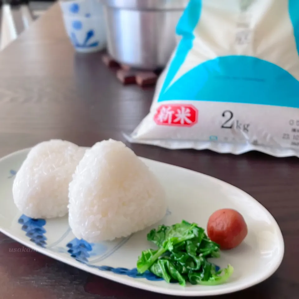 Snapdishの料理写真:塩むすび|うさかめさん