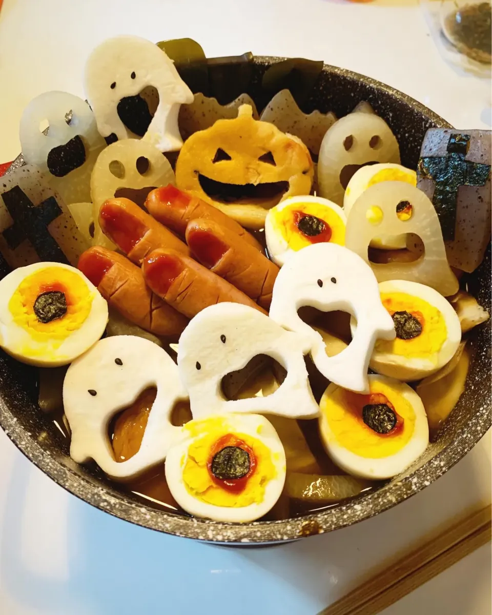 Snapdishの料理写真:👻🎃ハロウィンおでん🍢|みっこちゃんさん