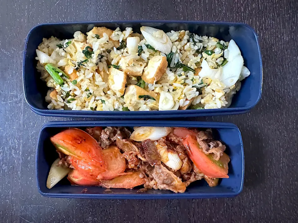 Fried rice and grilled tomato beef bento|yeni kartikasariさん