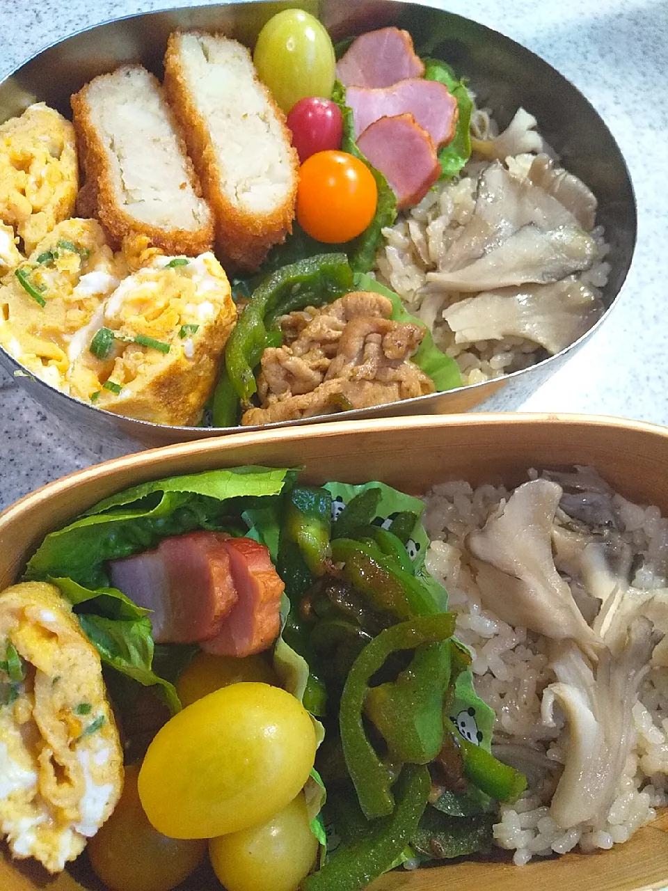 秋の味覚
舞茸ごはんのお弁当🍄|さくらんぼさん