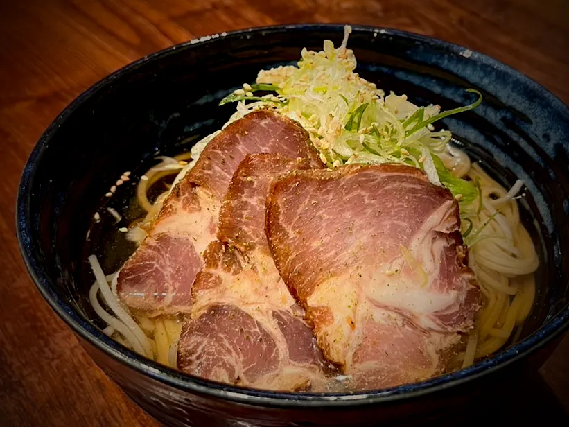 ねぎ焼豚温めん|半田手延べそうめんの店 阿波や壱兆さん