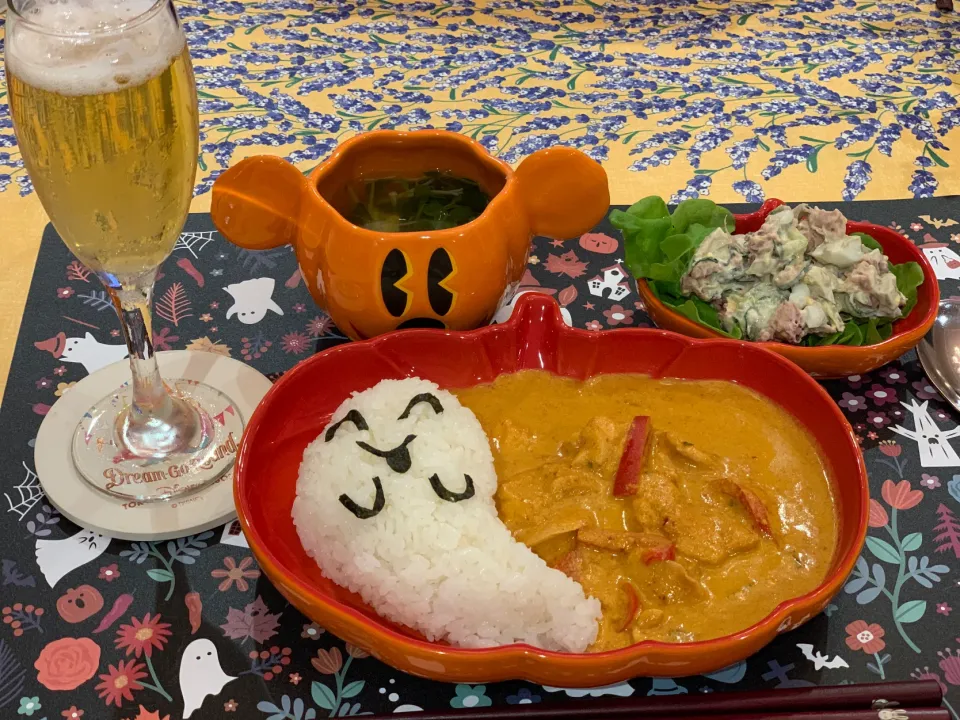 ハロウィンお化け👻パネンカレー|usapinkさん