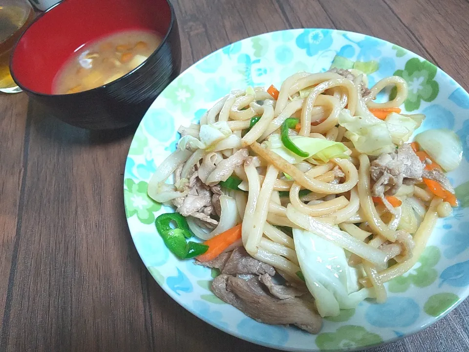 焼きうどん
なめこ汁|尚さん