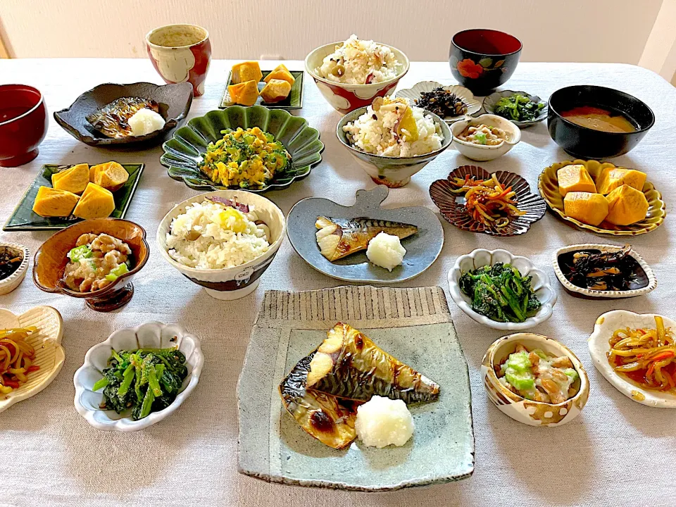 さつまいもご飯と鯖の塩焼き🍚|ゆかりさん