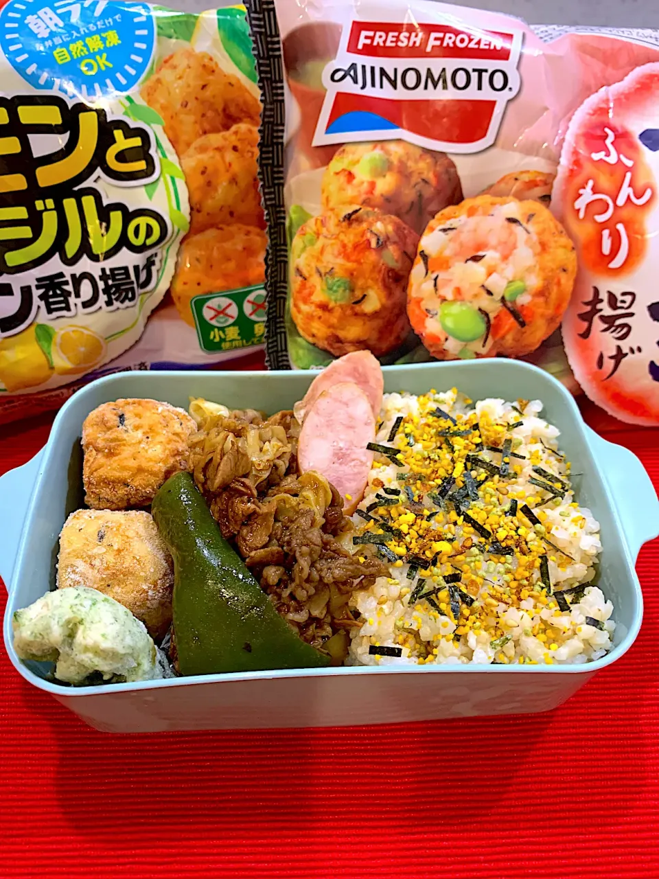 回鍋肉と唐揚げとえび揚げ弁当|いちさん