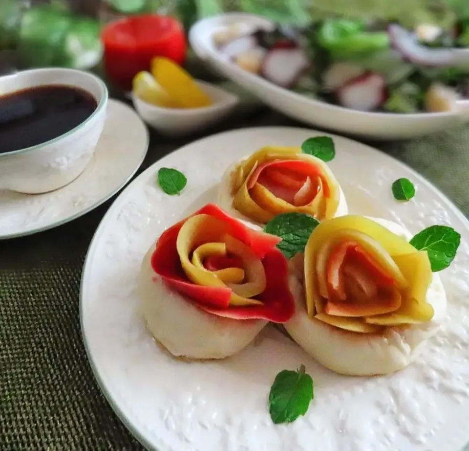 Snapdishの料理写真:🌹風♡パン|アカネ💖さん