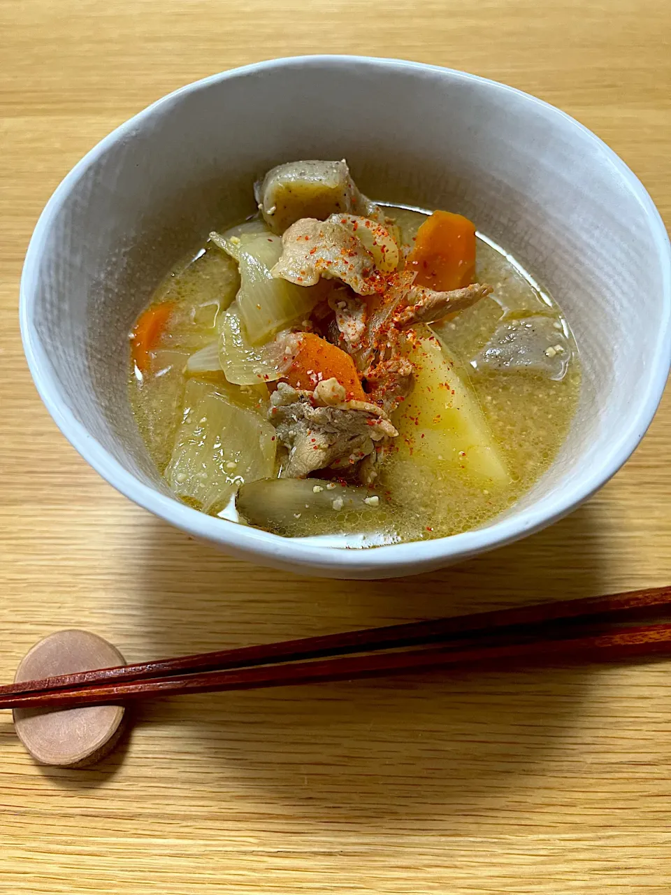 今日の朝ごはん~豚汁~|ゆかｕさん