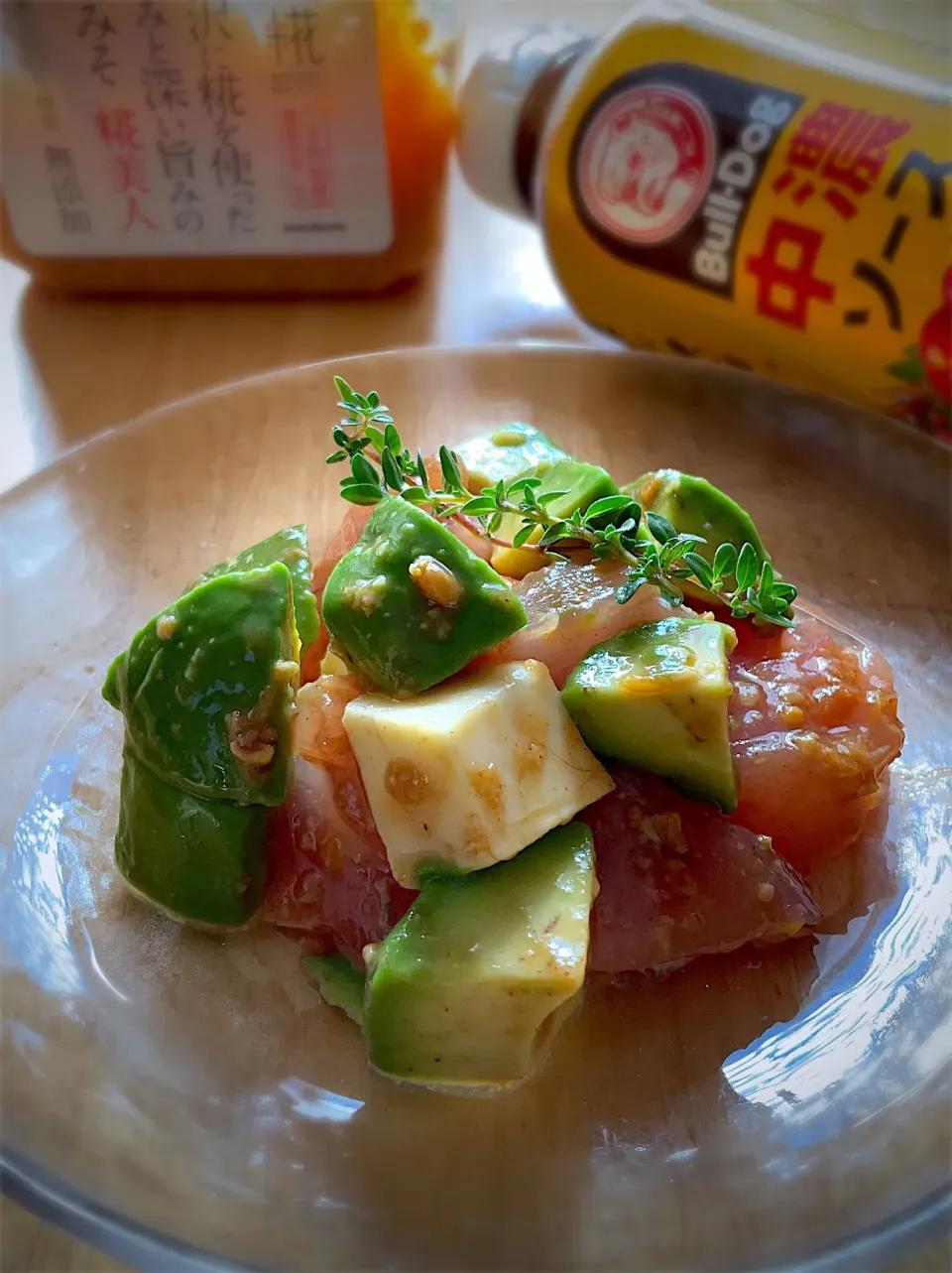 万能味ソースdeマグロアボカドチーズ和え|9421beruさん