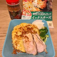 Snapdishの料理写真:ピリとろチキンオムライス🍳|わたげさん