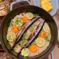 秋刀魚の丸ごと炊き込みご飯♡