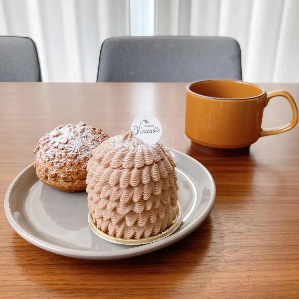 Snapdishの料理写真:モンブラン・シュークリーム|ちゃみこさん