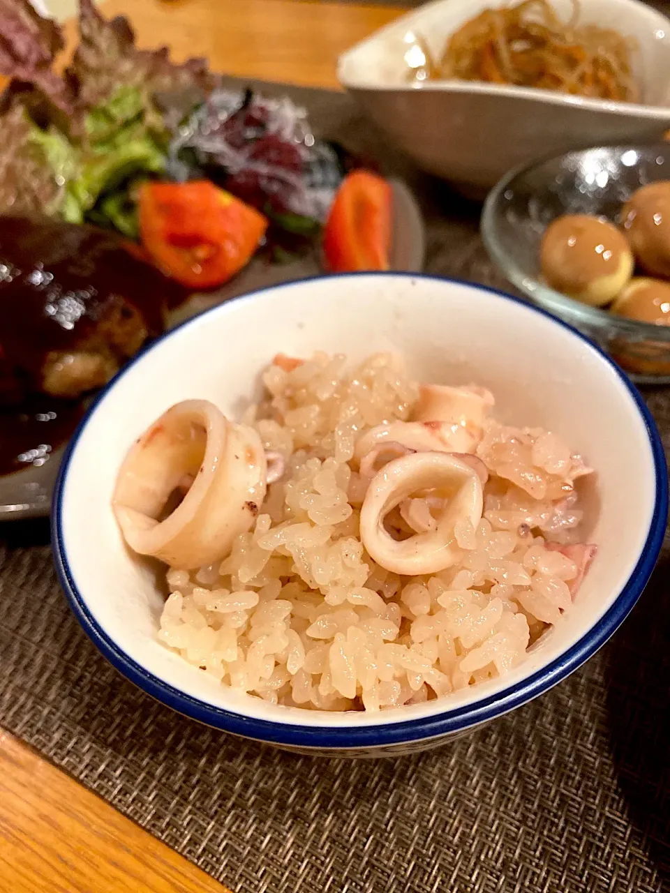 炊き込みイカ飯🦑|いちごさん