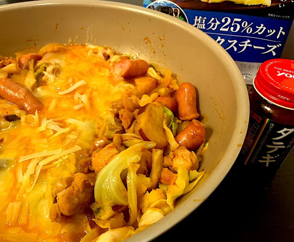 Snapdishの料理写真:【ピリとろ料理】簡単！チーズタッカルビ✴︎|maricomさん