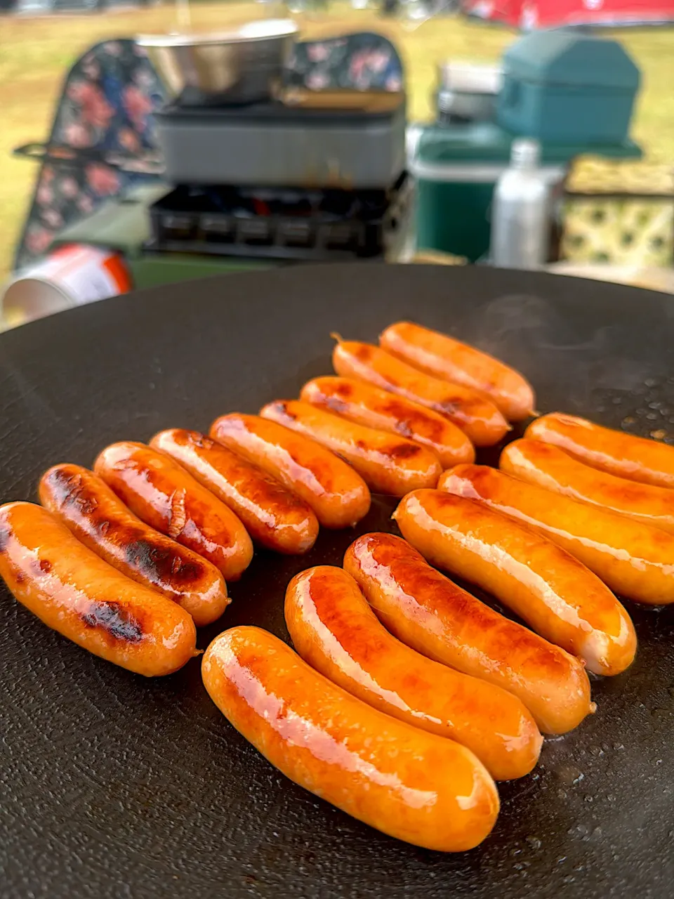 Snapdishの料理写真:チョリソ　キャンプ飯|ユウコさん