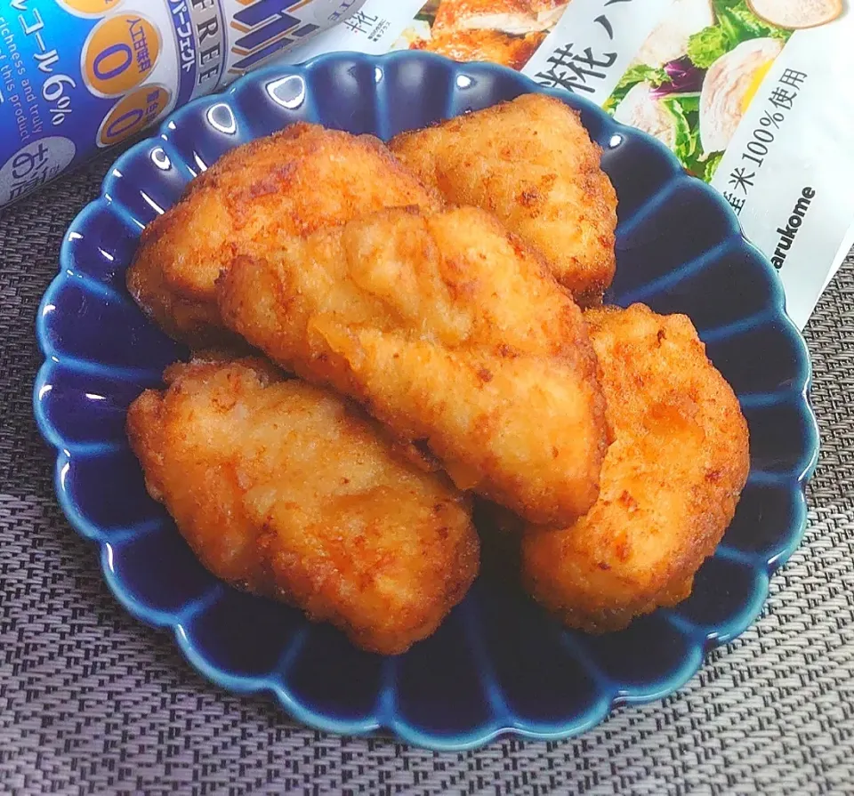 【おうち居酒屋ごはん】やわらかむね肉の塩糀にんにくマヨ醤油唐揚げ|からあげビールさん