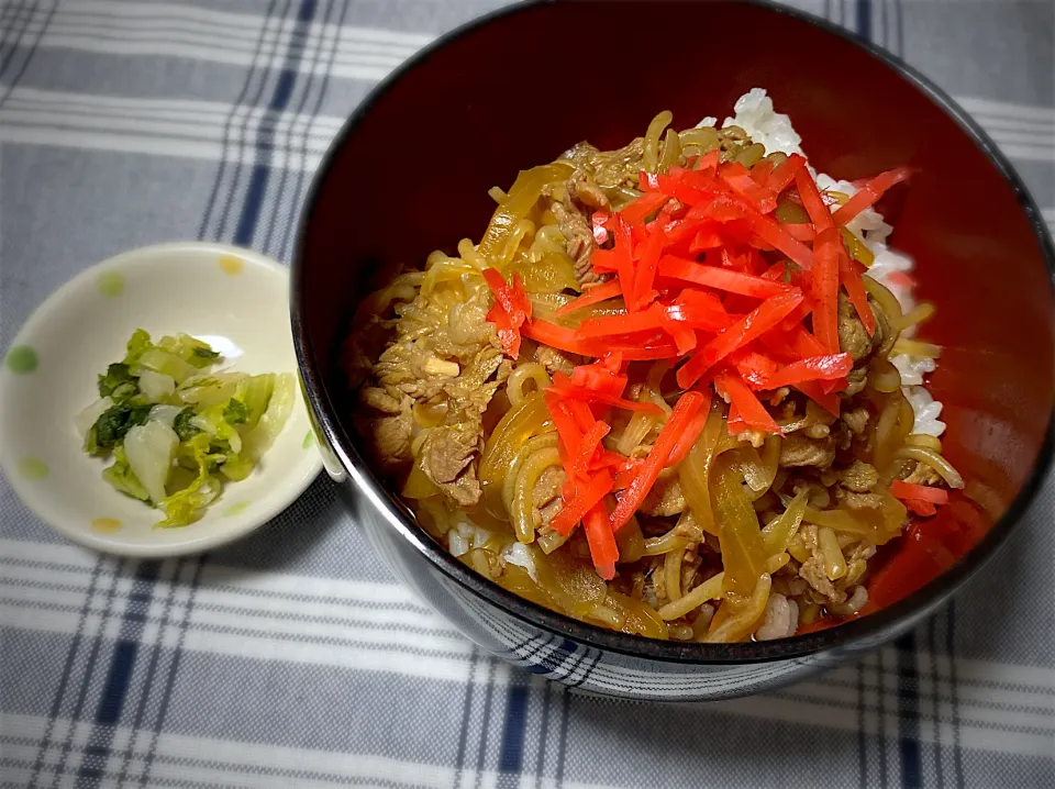 牛丼・自家製白菜🥬白菜のぬか漬け|eiyadeさん